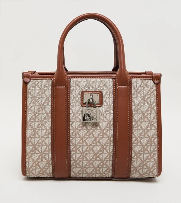 ANNE KLEIN Anne Klein Monogram Patterned Pu Tote Bag